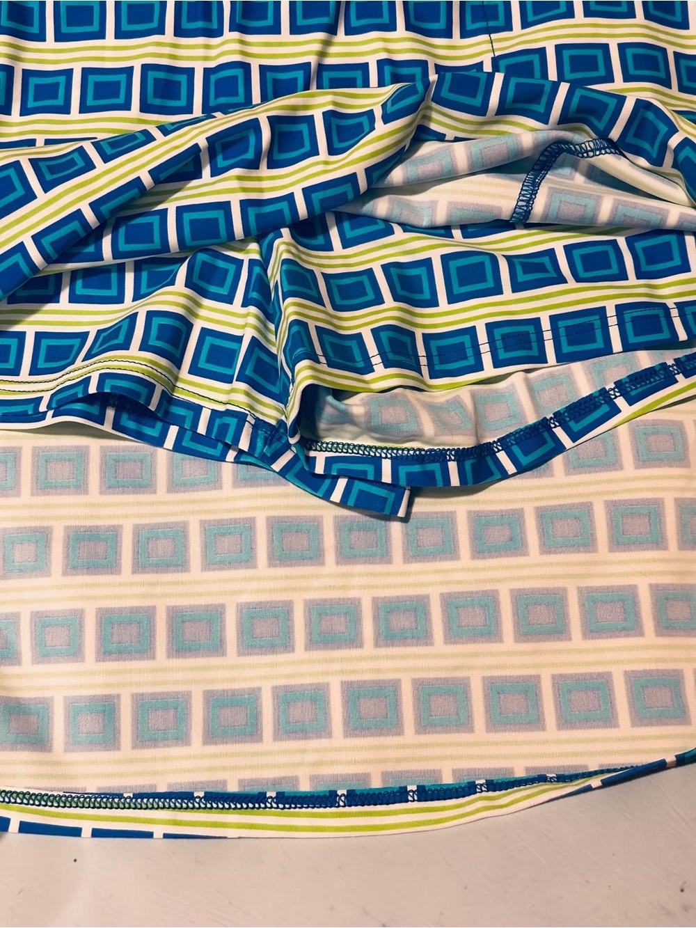 Southwind Apparel UPF 50 Golf Skort Blue Geometric Print XL NWT Made in USA - Picture 6 of 12